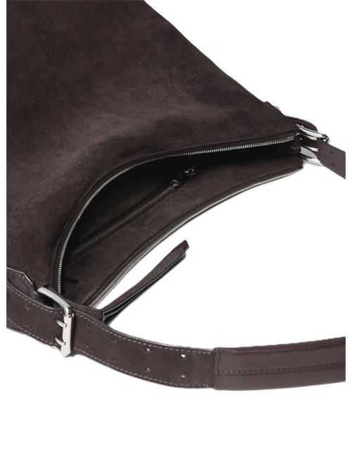 BELTED HOBO BAG IN SUEDE LEATHERSuede Leather Lemaire | BG0189 LL0125BR007 EBONYBROWN
